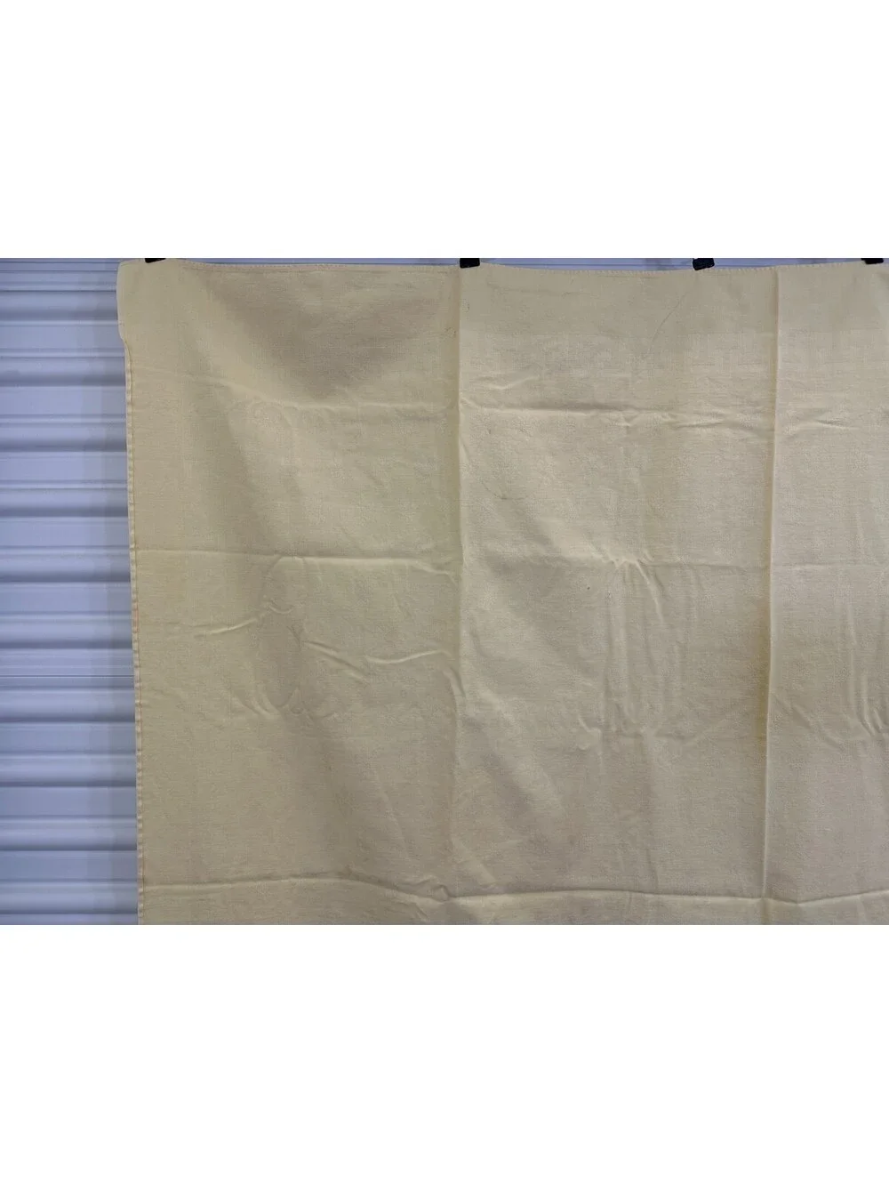 Vintage Fleur de lis Tablecloth Topper Flower Light Tan Geometric Border